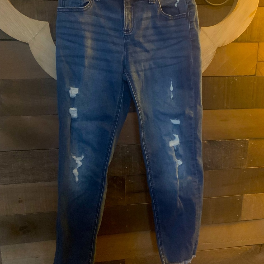 Justice Tween Destructed Mid-Rise Jean Leggings